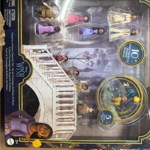 Disney Wish Character Figurine Collection - Purple, Pink, Yellow